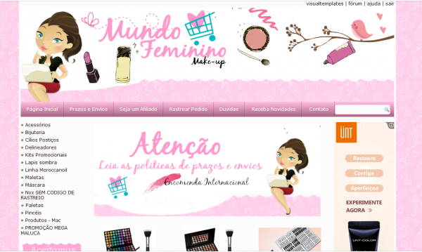 Mundo feminino make [PACOTE COMPLETO]